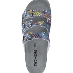 Rohde 5851, Hausschuhe & Pantoffeln, Damen, blau - muster