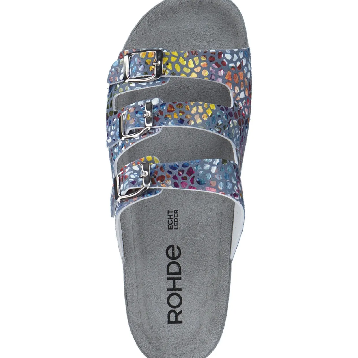 Rohde 5851, Hausschuhe & Pantoffeln, Damen, blau - muster