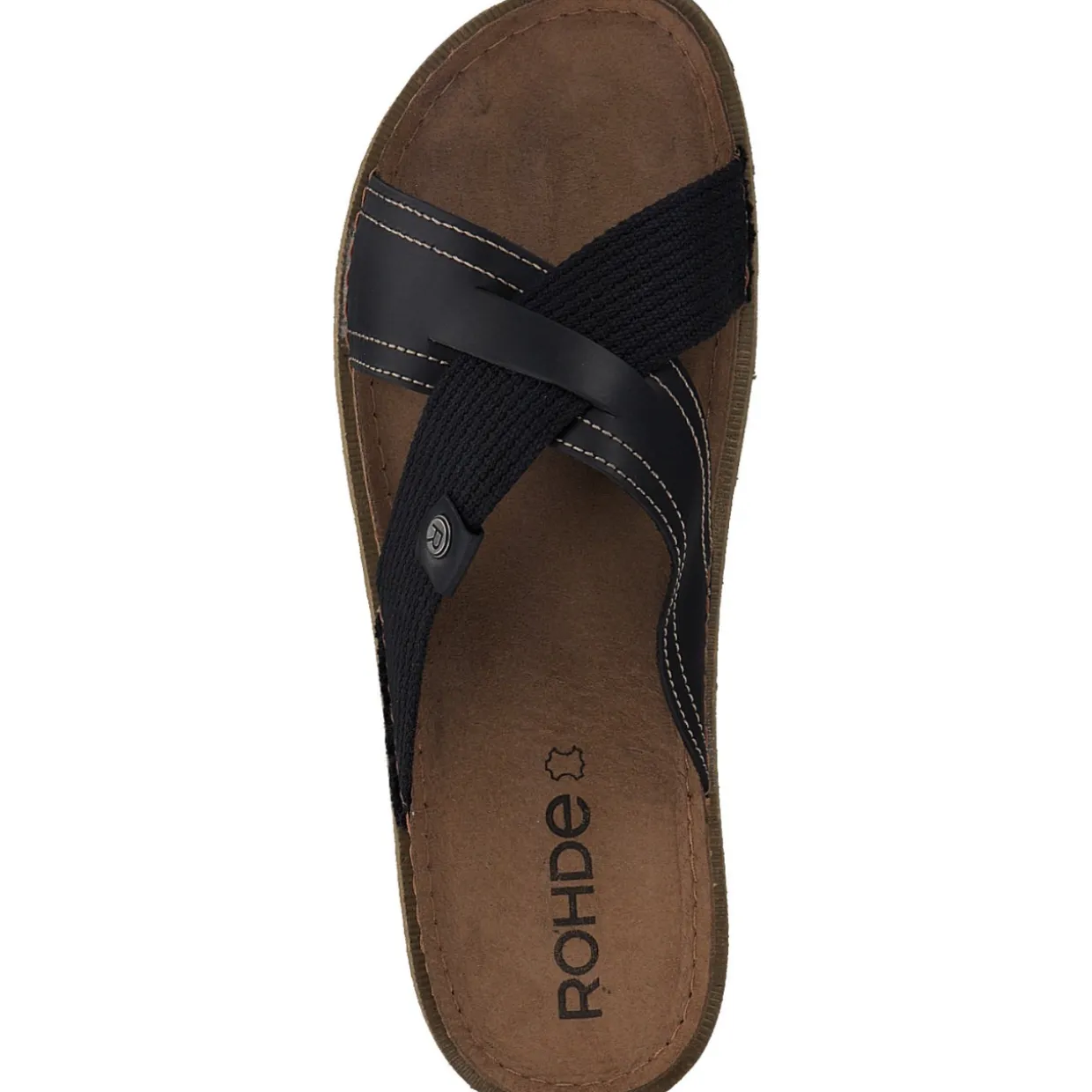 Rohde 5976, Pantoletten & Badeschuhe, Herren, Schwarz