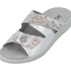 Rohde 5735, Pantoletten, Damen, silber - muster