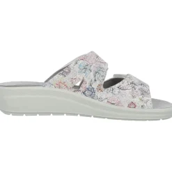 Rohde 5735, Pantoletten, Damen, silber - muster