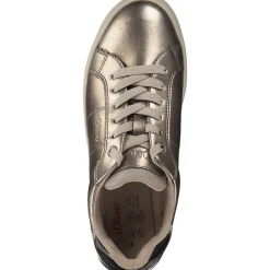 s. Oliver 5-23603-43/406 M2360342, Schnürschuhe, Damen, beige metallic