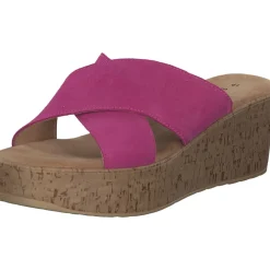 s. Oliver 27212, Plateau-Pantoletten, Damen, pink