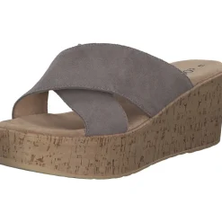 s. Oliver 27212, Plateau-Pantoletten, Damen, taupe