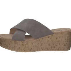 s. Oliver 27212, Plateau-Pantoletten, Damen, taupe