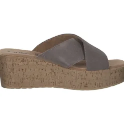 s. Oliver 27212, Plateau-Pantoletten, Damen, taupe