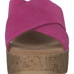 s. Oliver 27212, Plateau-Pantoletten, Damen, pink