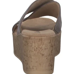 s. Oliver 27212, Plateau-Pantoletten, Damen, taupe