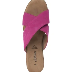 s. Oliver 27212, Plateau-Pantoletten, Damen, pink