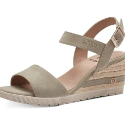 s. Oliver 28713, Plateau-Sandaletten, Damen, PISTACHIO