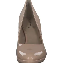 s. Oliver 22401, Pumps, Damen, Rosa/Beige PATENT