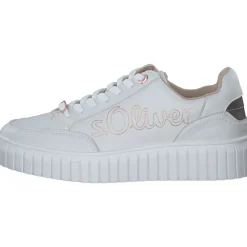s. Oliver 23665, Schnürschuhe, Damen, WHITE/ROSEGOLD