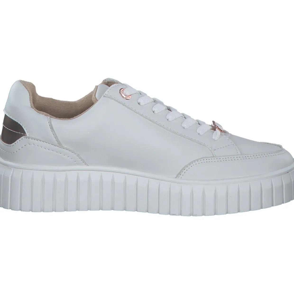 s. Oliver 23665, Schnürschuhe, Damen, WHITE/ROSEGOLD