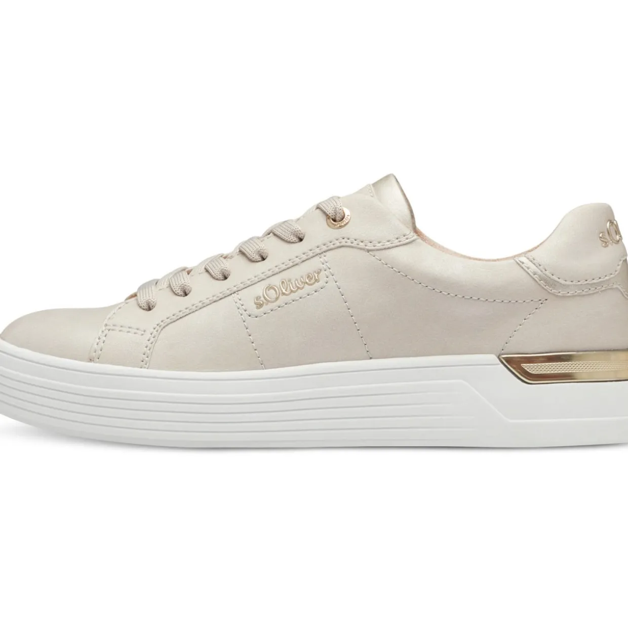 s. Oliver 23603-42, Schnürschuhe, Damen, CHAMPAGNE