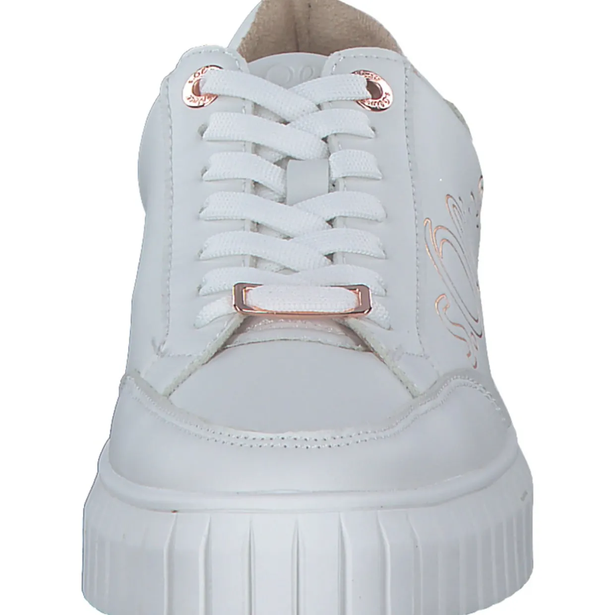s. Oliver 23665, Schnürschuhe, Damen, WHITE/ROSEGOLD