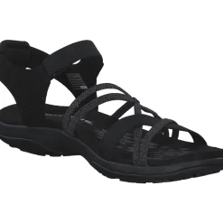 Skechers 163193, Keilsandaletten, Damen, Schwarz