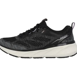 Skechers 150471, Schnürschuhe, Damen, BLACK KNIT / LAVENDER TRIM