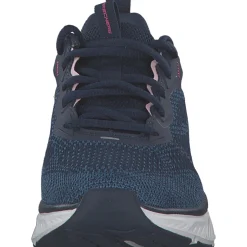 Skechers 150471, Schnürschuhe, Damen, NAVY KNIT / PINK TRIM