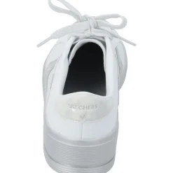 Skechers 185170, Schnürschuhe, Damen, WHITE / SILVER TRIM