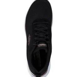 Skechers 150206, Schnürschuhe, Damen, Black mesh / rose gold