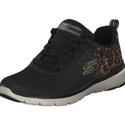 Skechers 13476, Sneakers Low, Damen, Schwarz (Black/Gold)