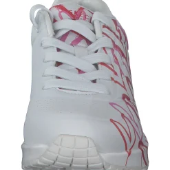 Skechers 155507, Sneakers Low, Damen, WRPK white/red/pink