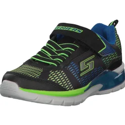 Skechers 90553, Sneakers Low, Kinder, Blau (Blau/Grün)