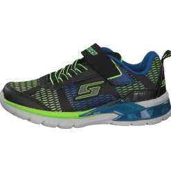 Skechers 90553, Sneakers Low, Kinder, Blau (Blau/Grün)