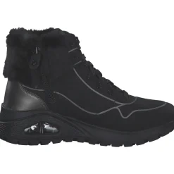 Skechers 167993-BKPW UNO RUGGED-FALL SHIMMER, Stiefeletten, Damen, BLACK