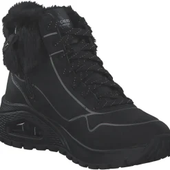 Skechers 167993-BKPW UNO RUGGED-FALL SHIMMER, Stiefeletten, Damen, BLACK