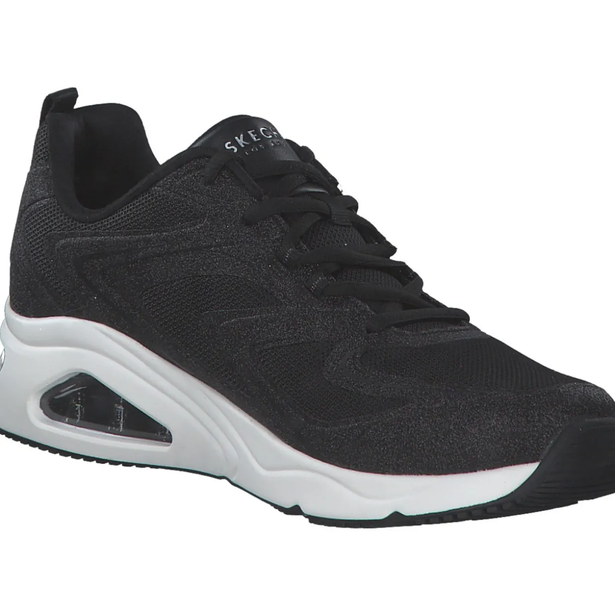 Skechers 177411-BLK TRES AIR UNO-GLIT AIRY, Schnürschuhe, Damen, BLACK GLITTER