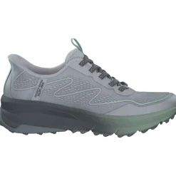 Skechers 180157-GYGR SWITCH BACK, Slip-On-Sneaker, Damen, GRAY / GREENTRIM