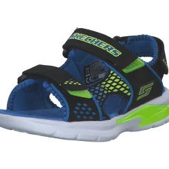 Skechers 90558L, Sandaletten, Kinder, black/blue/royal & lime