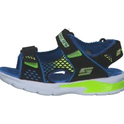 Skechers 90558L, Sandaletten, Kinder, black/blue/royal & lime