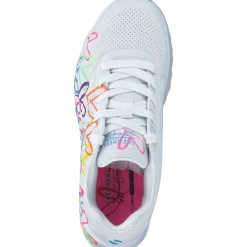 Skechers 314064L, Schnürschuhe, Damen, white/neon multi