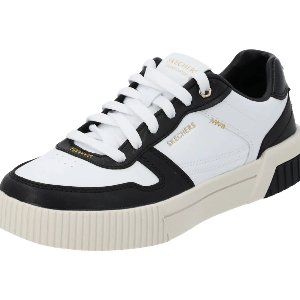 Skechers 185098-WBK JADE-BEST IN CLASS, Schnürschuhe, Damen, WHITE BLACK TRIM