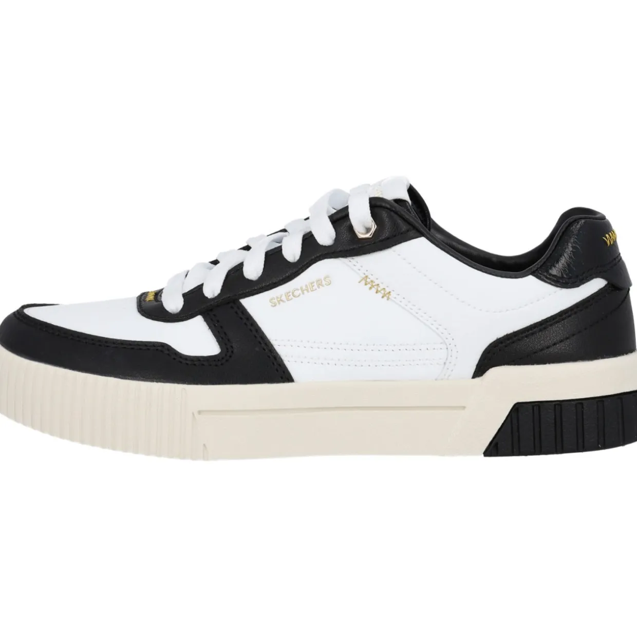 Skechers 185098-WBK JADE-BEST IN CLASS, Schnürschuhe, Damen, WHITE BLACK TRIM