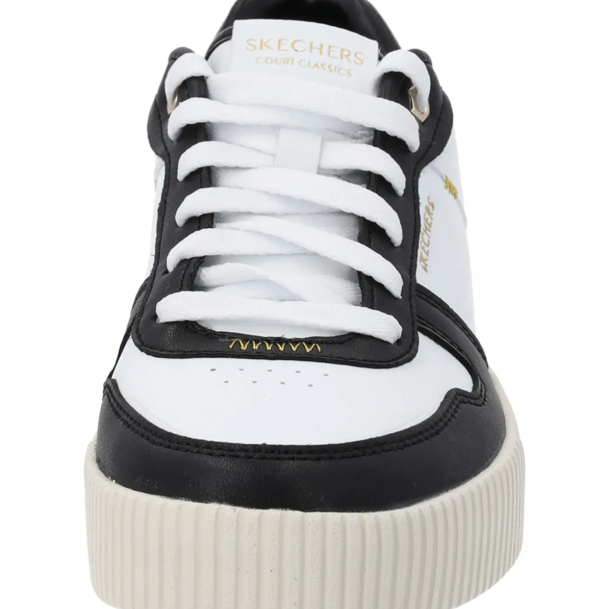 Skechers 185098-WBK JADE-BEST IN CLASS, Schnürschuhe, Damen, WHITE BLACK TRIM