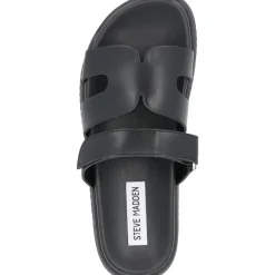 Steve Madden Missile SM11003028, Plateau-Pantoletten, Damen, black