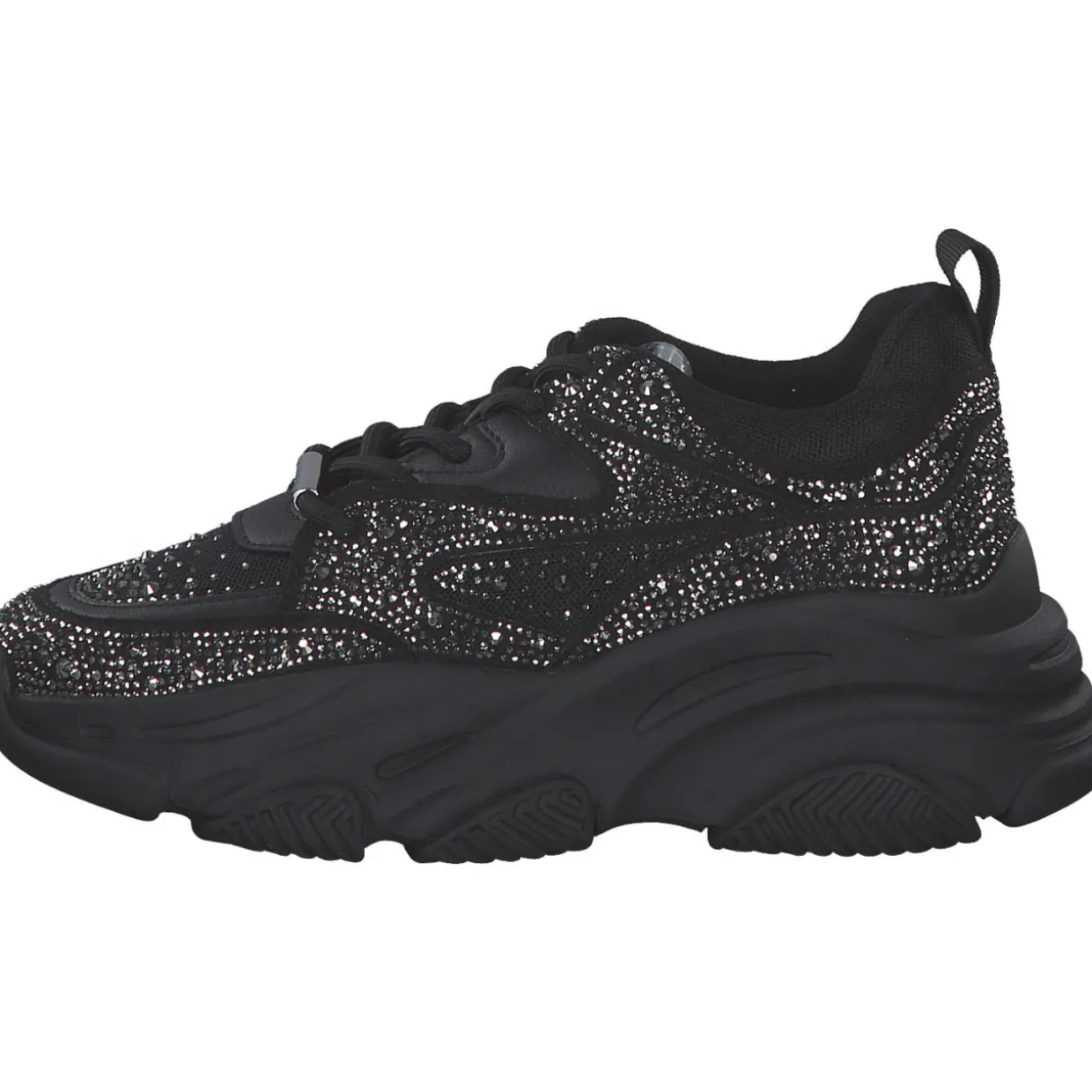 Steve Madden SM19000082-915 Privy, Schnürschuhe, Damen, black/silver