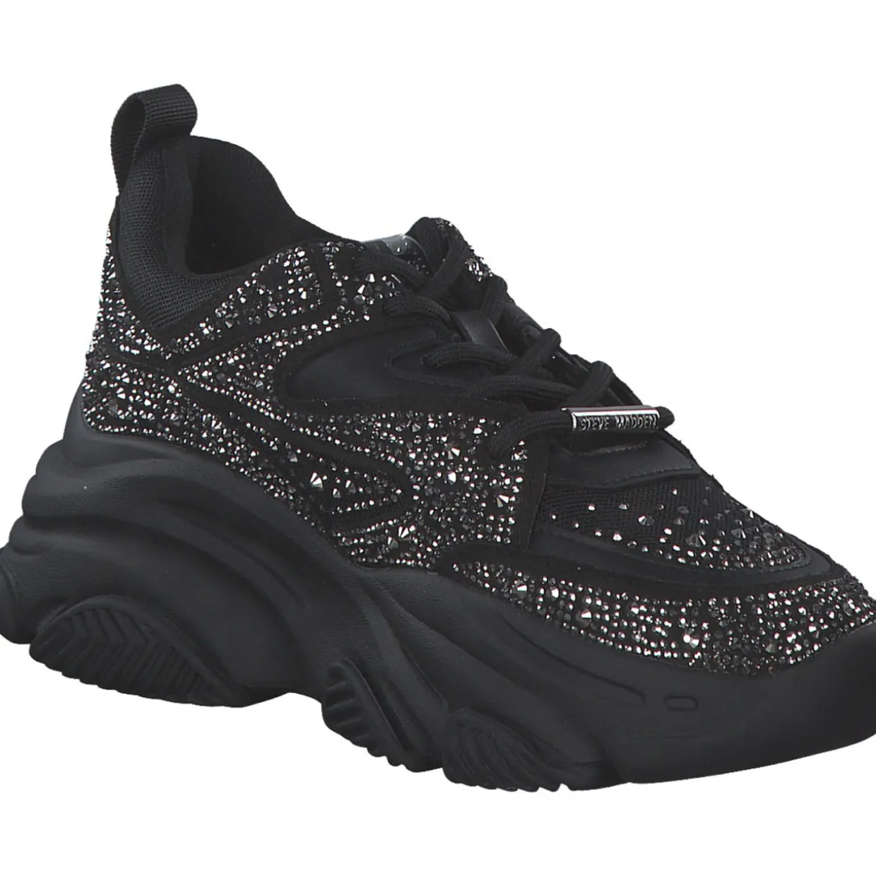 Steve Madden SM19000082-915 Privy, Schnürschuhe, Damen, black/silver