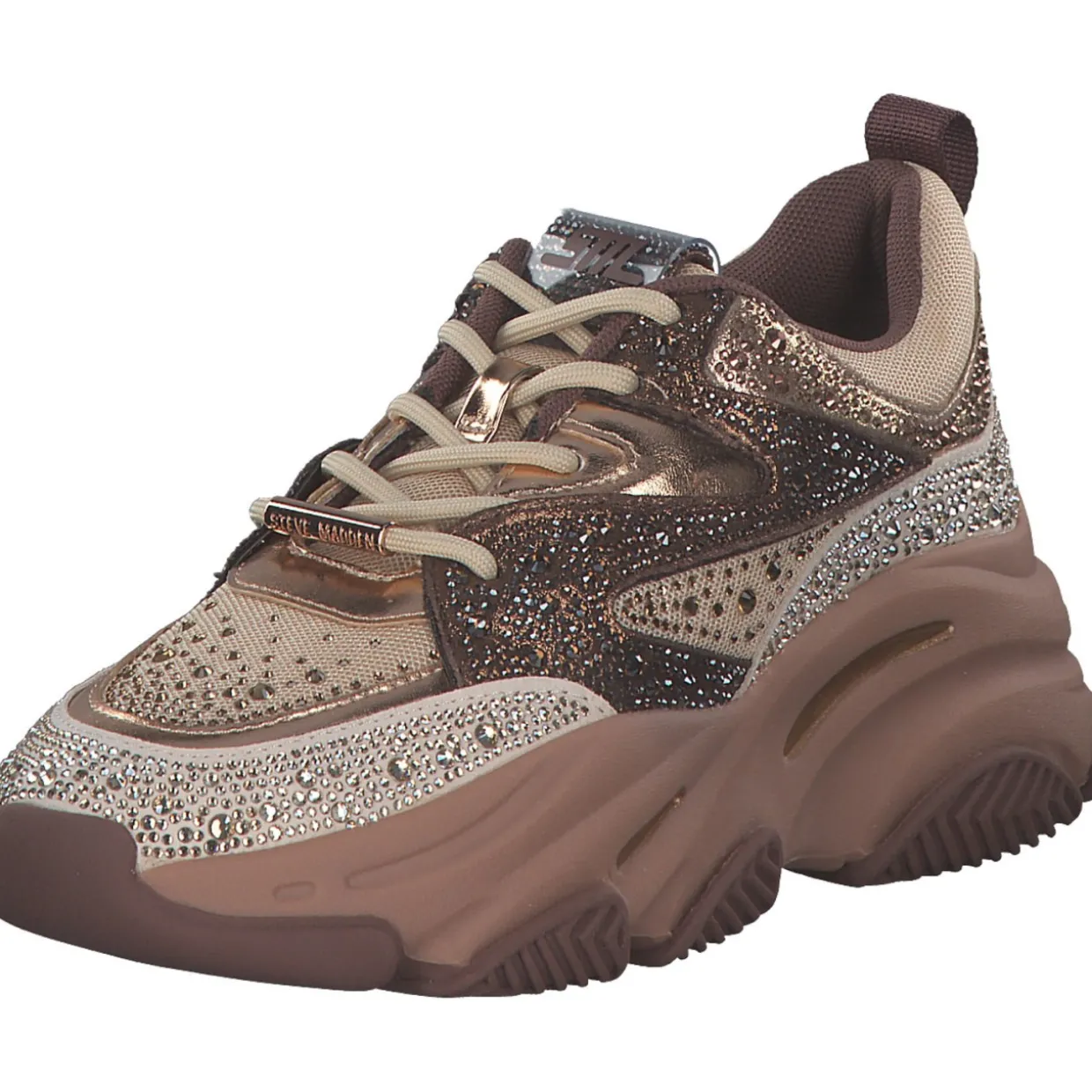 Steve Madden SM19000082-CM3 Privy, Schnürschuhe, Damen, cappucino multi