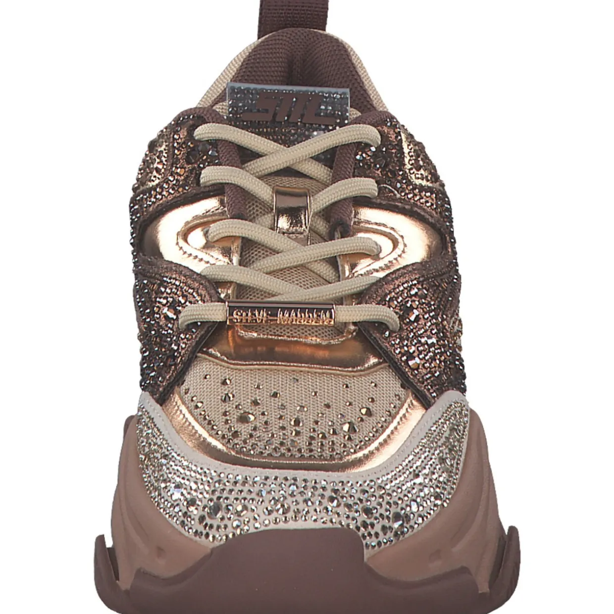 Steve Madden SM19000082-CM3 Privy, Schnürschuhe, Damen, cappucino multi