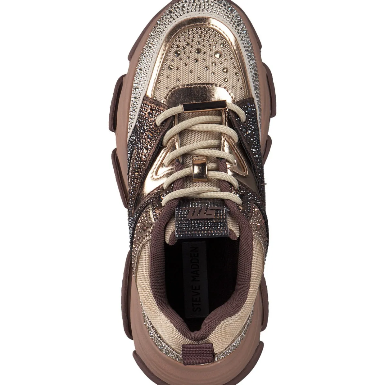 Steve Madden SM19000082-CM3 Privy, Schnürschuhe, Damen, cappucino multi