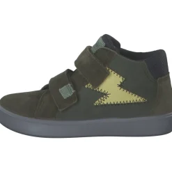 Superfit 1-000771-7010 Stiefelette Leder SUPIES, Lauflernschuhe, Kinder, GRÜN/GELB