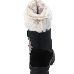 Superfit 1-000226-0000 Stiefelette Leder FLAVIA, Winterstiefel, Kinder, SCHWARZ/BEIGE