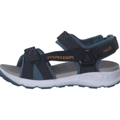 Superfit CRISS CROS 00580, Sandalen (Kinder), Kinder, Blau/Schwarz