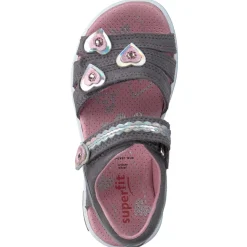 Superfit EMILY 06133, Sandalen (Kinder), Kinder, HELLGRAU/ROSA
