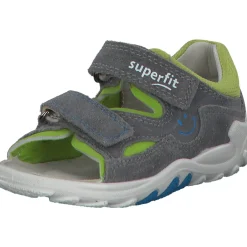 Superfit FLOW 00034, Sandalen (Kinder), Kinder, HELLGRAU/HELLGRÜN