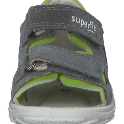 Superfit FLOW 00034, Sandalen (Kinder), Kinder, HELLGRAU/HELLGRÜN
